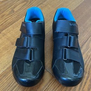 Venzo 3 Strap Cycling Shoes with Peloton Attachments, 38